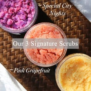 3 Fragranced Natural Sugar Scrubs 💖